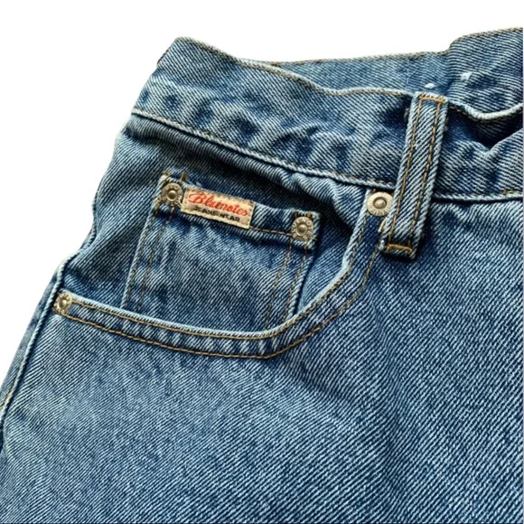 Mens Easy Fit Blue Denim Jeans - Picture 5 of 7